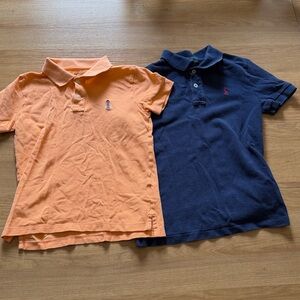 Crewcuts Orange and navy Polos sets